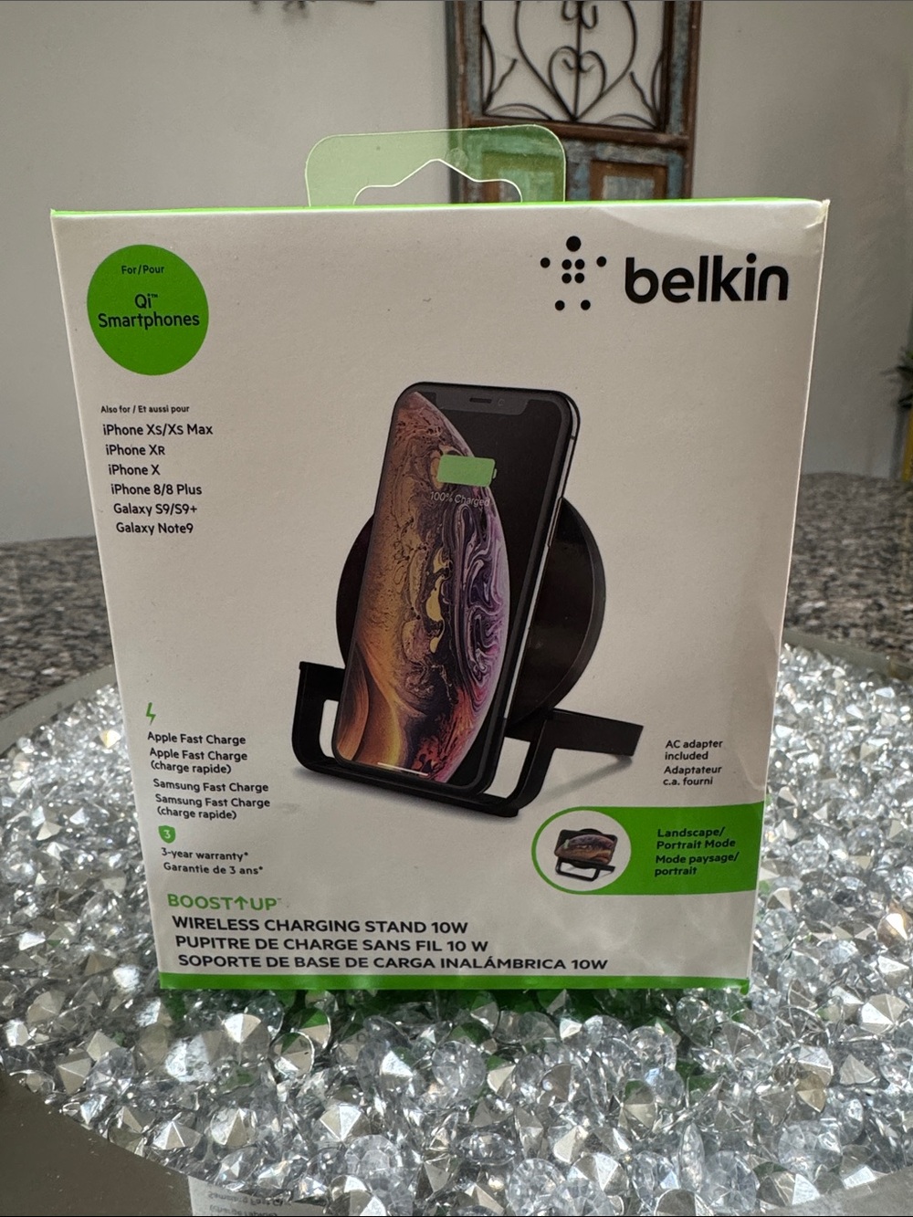 belkin Black Wireless Charging Stand - Boost↑Up 10W